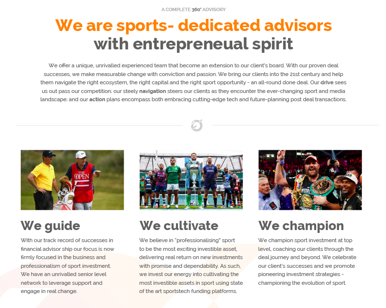 OAKWELL SPORTS ADVISORY - DONE AND DUSTED DESIGN